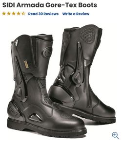 Sidi Armada Gore Motorcycle Boots Size 9.5