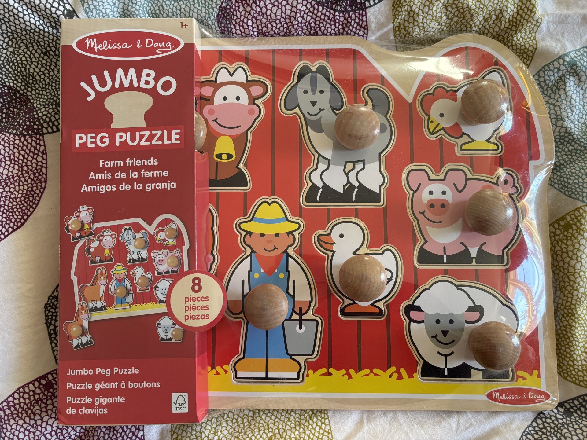 Melissa And Doug Farm Puzzle New 