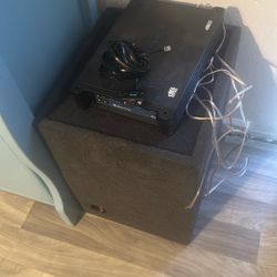 12’ Kicker with box and amp