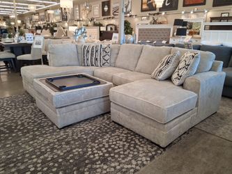 2PC Plush Chenille upholstery sectional