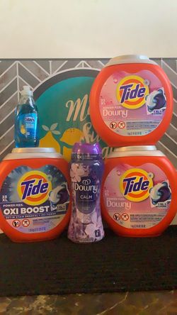 Tide Pods, Downy Calm & Dawn Dish Soap Bundle price is firm