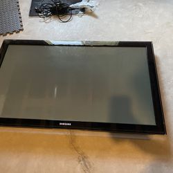 50 in samsung tv with stand and fire stick 