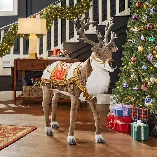 Home Accent Holiday 4.5ft Animated Reindeer A6