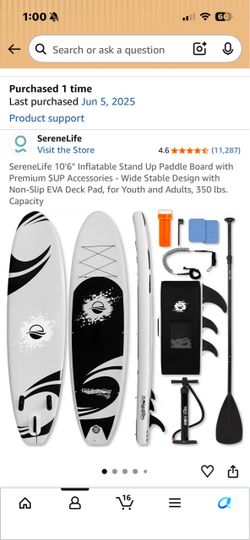 Two inflatable paddle board with eletric pump
