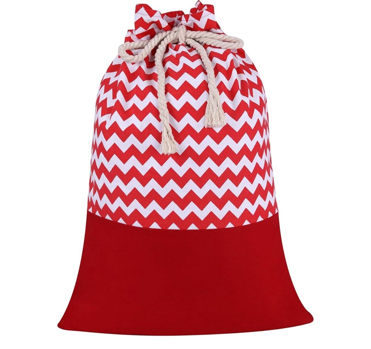 Brand New Drawstring Christmas Santa Sacks, Reusable Canvas Gift Bag