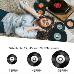 Wireless Turntable Record Player