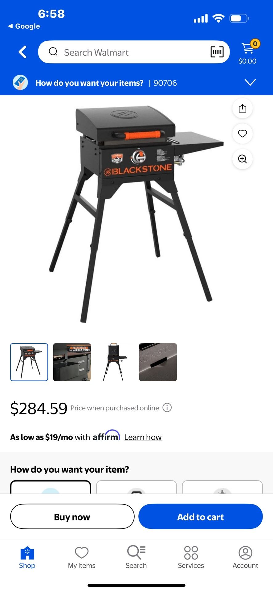 Griddle 17” black stone new