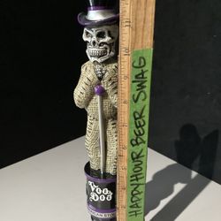 🔥Rare Left Coast Voodoo Stout ale Skeleton Beer tap Handle 