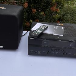 Receiver and subwoofer