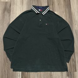 Vintage 1990’s Tommy Hilfiger Polo Shirt • Size XL
