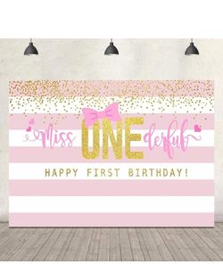 Backdrop And Cake Topper Set