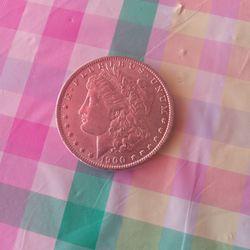 1900 Morgan silverdollar.