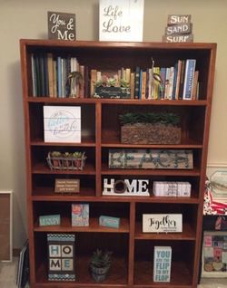 Solid wood book shelf or entertainment center