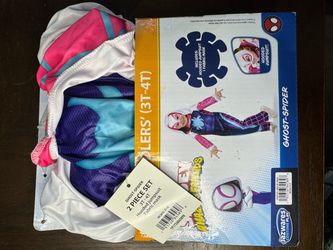 New Marvel Gwen Ghost-Spider Kids Costume 2-Piece Set Size 3T-4T