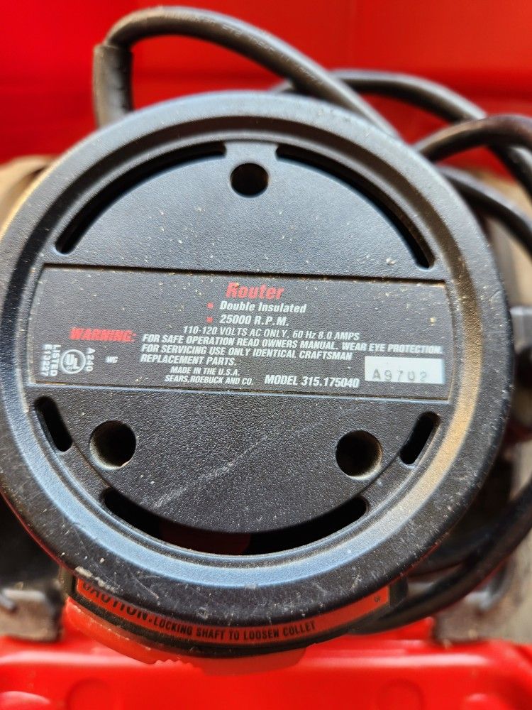 Craftsman Router With Case
