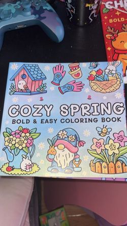 Cozy Spring Bold & Easy Coloring Book