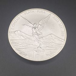 2 Oz. 2023 Mexico Libertad .999 Fine Silver Coin - Brilliant Uncirculated (BU)