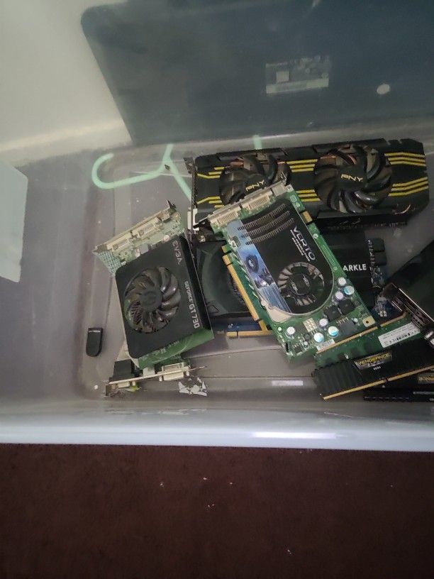Box Of Old PC Parts