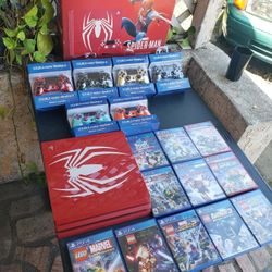 $500! 1 Control 1 Game. 2020 PS4 Pro 1TB with Box. Spider man Edition. $20! Per Game. 7 for $100!? $40! Extra control. Or all $850! Cash & trade welco