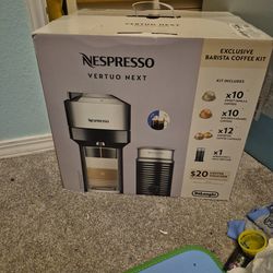 Nespresso virtuous next barista coffee kit with $20 coffee voucher