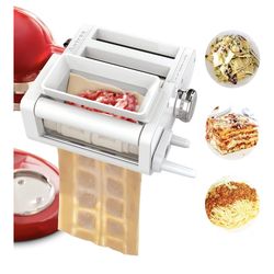 ANTREE 3-IN-1 Pasta Attachment & Ravioli Attachment for KitchenAid Stand Mixers