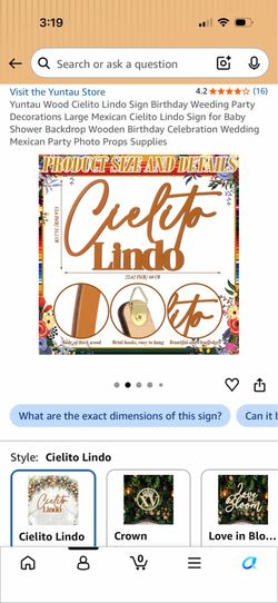Cielito Lindo Sign