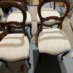 Antique Mahogany Chairs Set Of 8