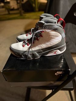 Air Jordan 9 Retro White/Fire Red/Cool Grey Men’s Size 9.5 w/ Original Box - $125 OBO