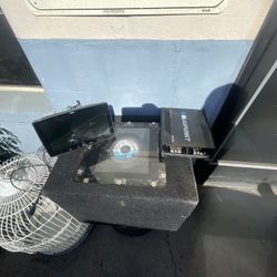 Ssl single din screen radio with sub and amp