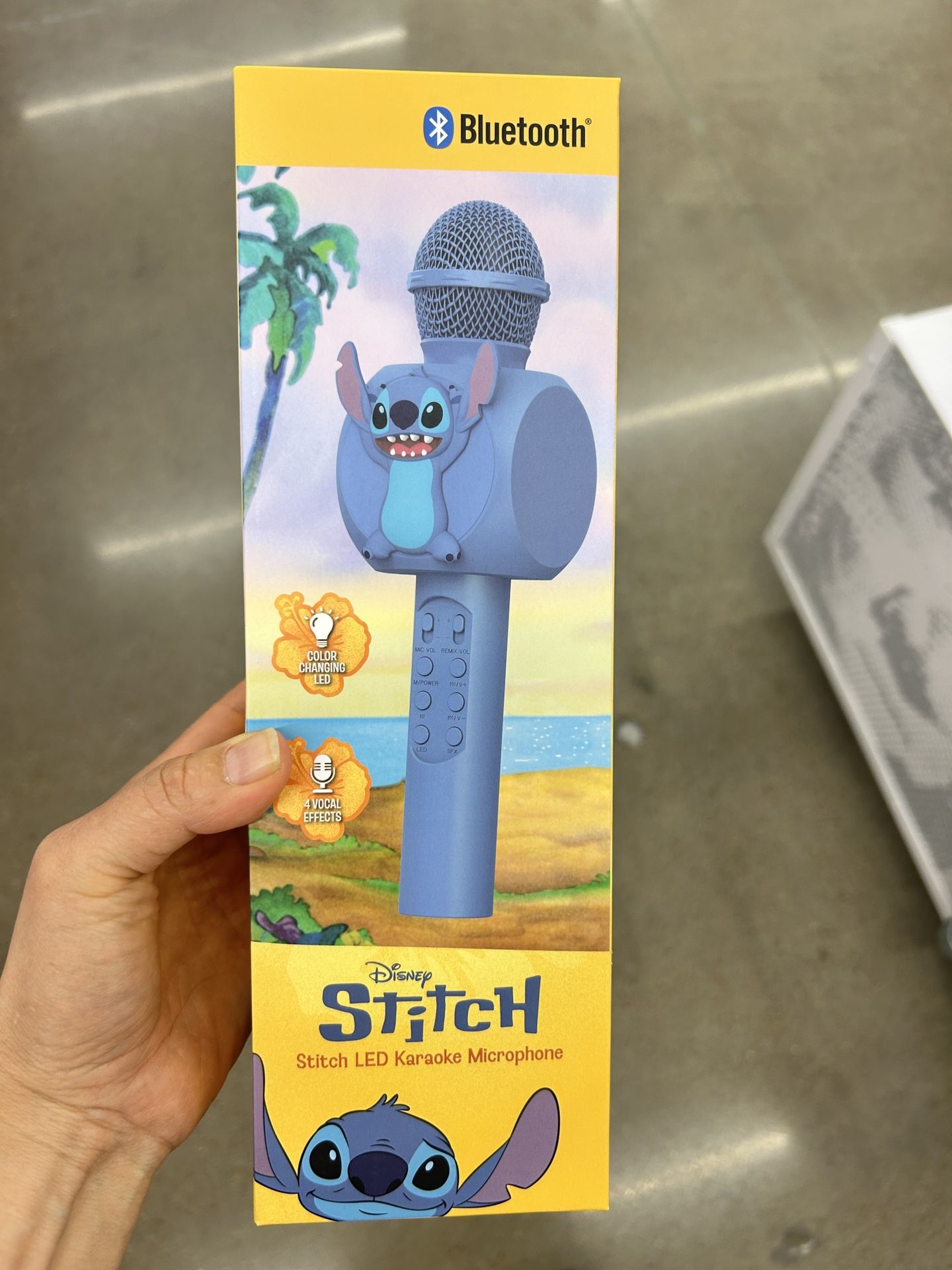 NWT Disney Stitch Blue Karaoke Microphone