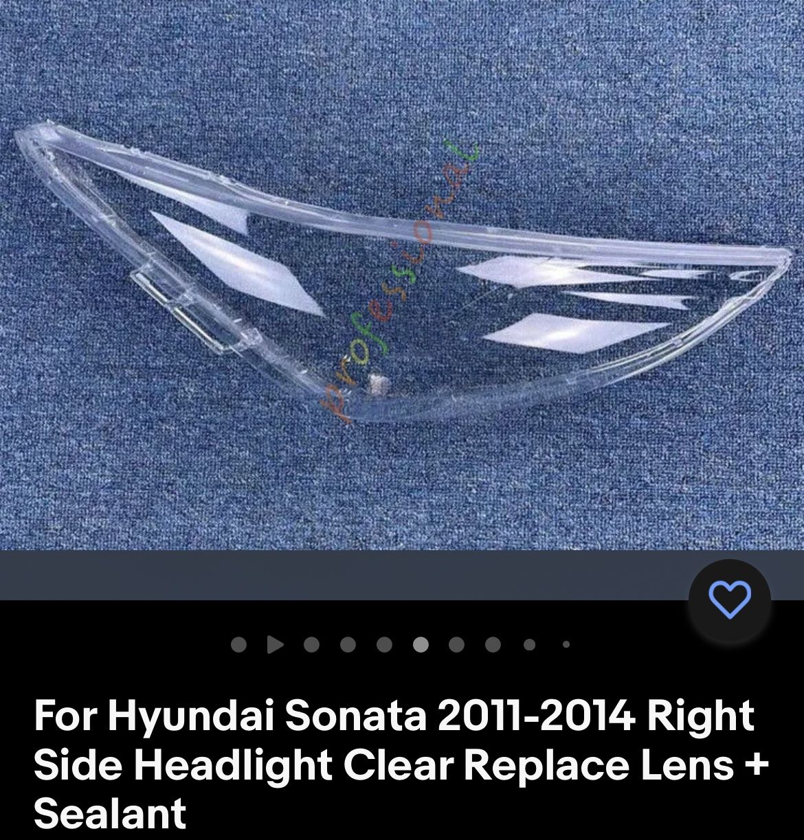 Hyundai Right side Headlight LENS