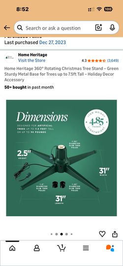 Christmas Tree Rotating Stand