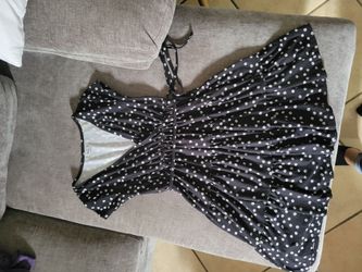 black floral dress
