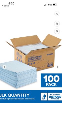 Pillowcases Tissue/Poly 21in x 30in 53.34cm x 76.2cm Blue