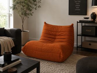 Fireside Chair Dupe - Teddy Bear Orange