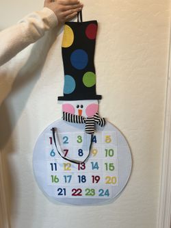 Snowman Christmas Advent Calendar - 37.5”