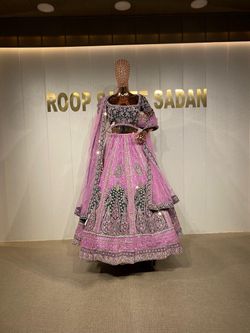 Bridal Lehenga Choli Set with Dupatta - medium