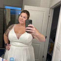 Plus Sized Beautiful Wedding Dress