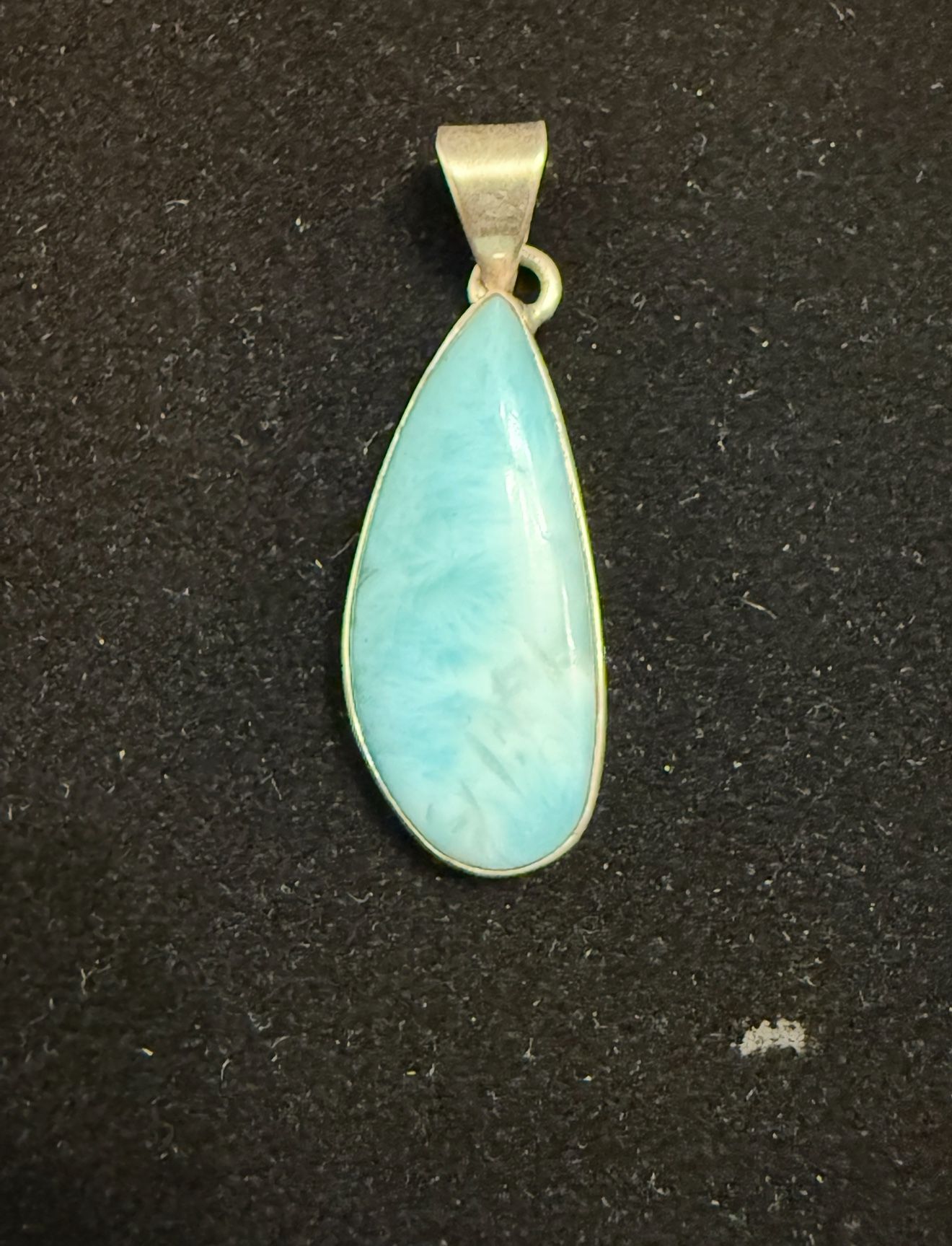 Sterling Silver Caribbean Larimar Pendant