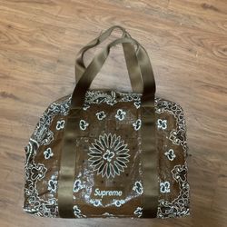 Supreme Brown Bandana Bag Large