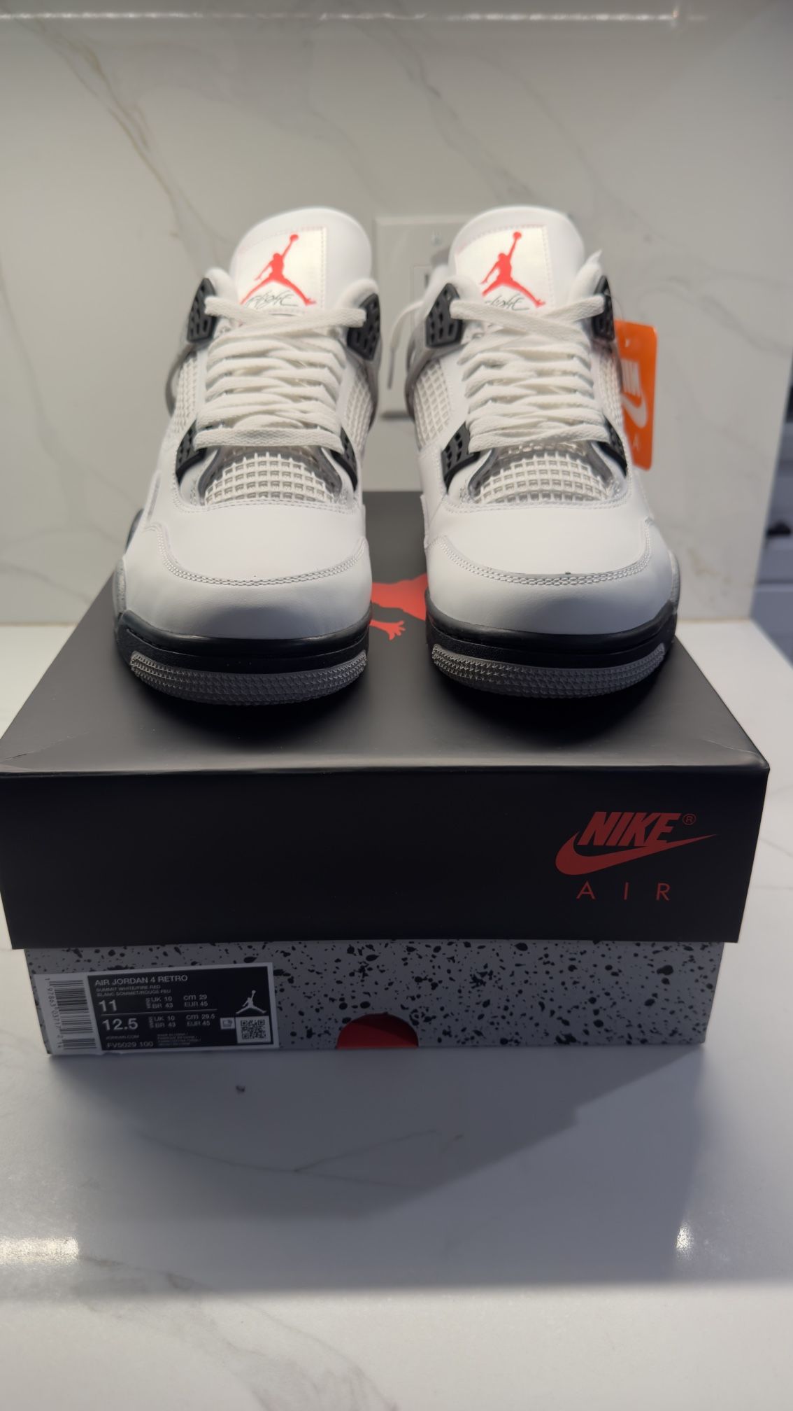 Jorda 4 Retro OG White Cement 2025 (Size 11)
