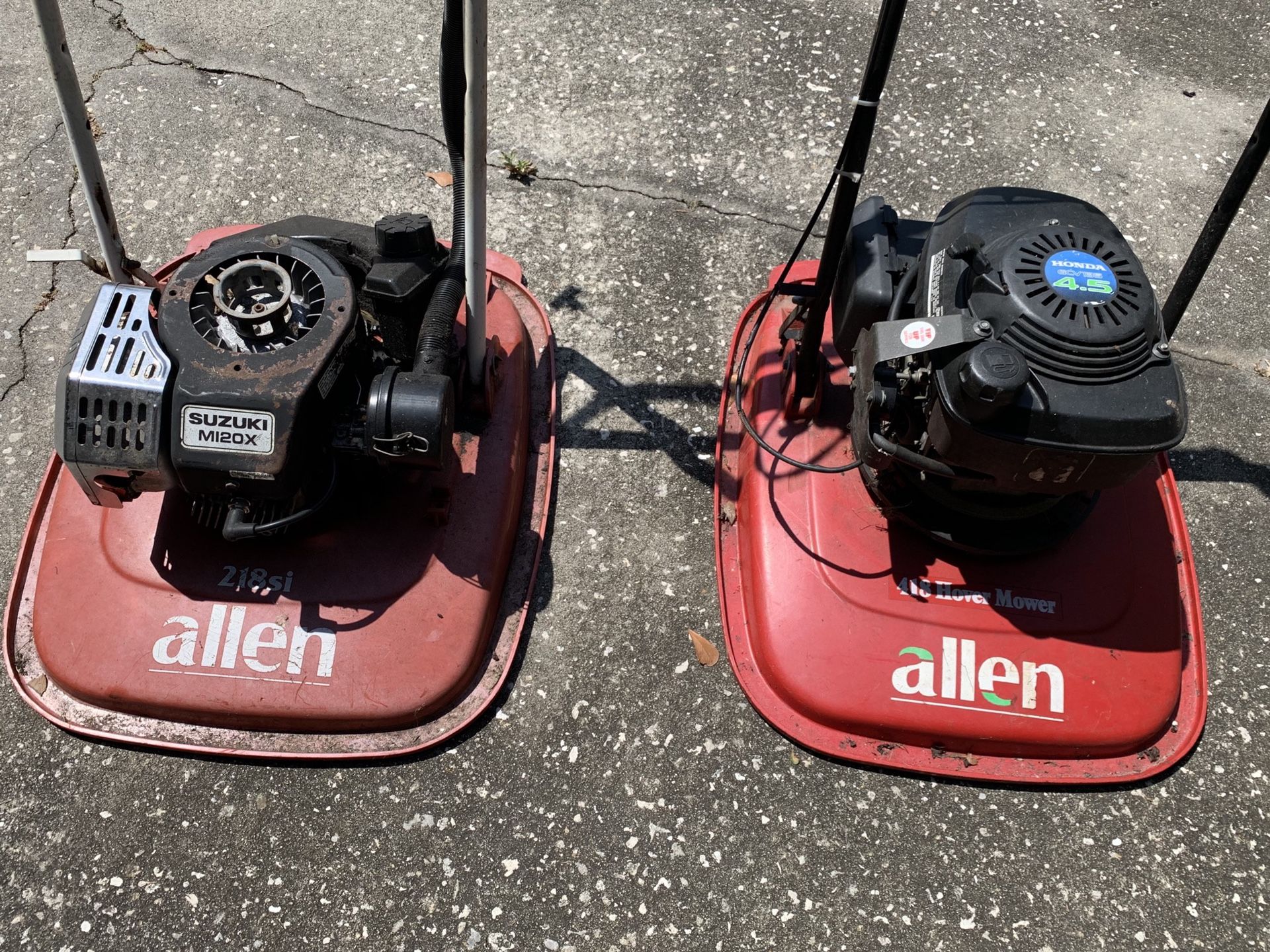 2 Allen Hover Mowers, Lawn Mowers for Sale in Lakeland, FL OfferUp