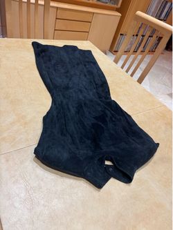 PRICE DROP: VTG NWOT, LEATHER WAREHOUSE, (small)8, lined BLACK SUEDE DRESS