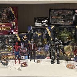 Marvel MCU SH Figuarts, Mafex, and Marvel Legends Figures