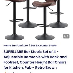 Bar Stool Set Of 4