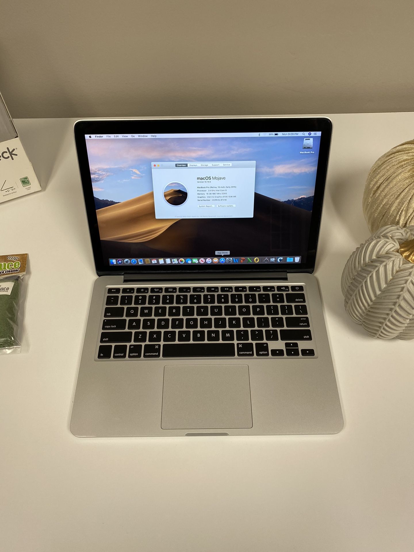 Apple 13” MacBook Pro 2015 Retina Core i5 16gb RAM 512gb