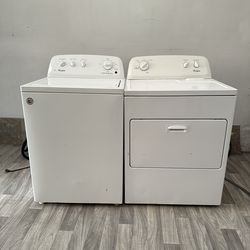 Whirlpool washer and electric dryer
