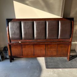 King size headboard footboard and rails for king size bed