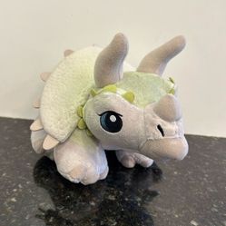 LARGE PLUSH TRICERATOPS NICOTOY JURASSIC PARK GREEN DINOSAUR 12” 