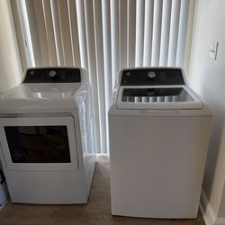 GE High Efficiency Washer and dryer